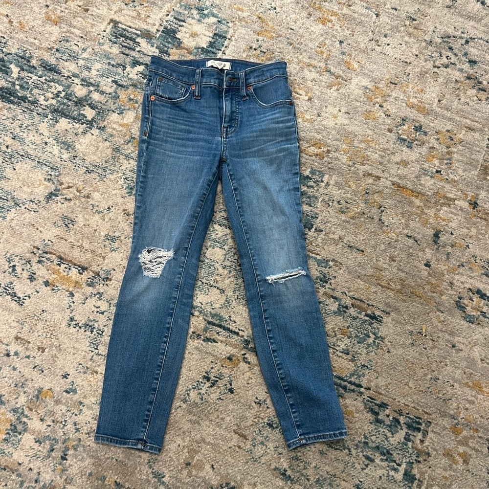 Madewell 9" High-Rise Skinny Crop Jeans in Bruce